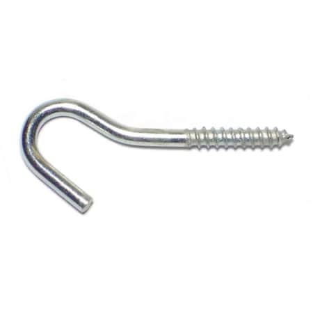 Midwest Fastener 3/32" x 1-1/4" Zinc Plated Steel Screw Hooks 100PK 50983